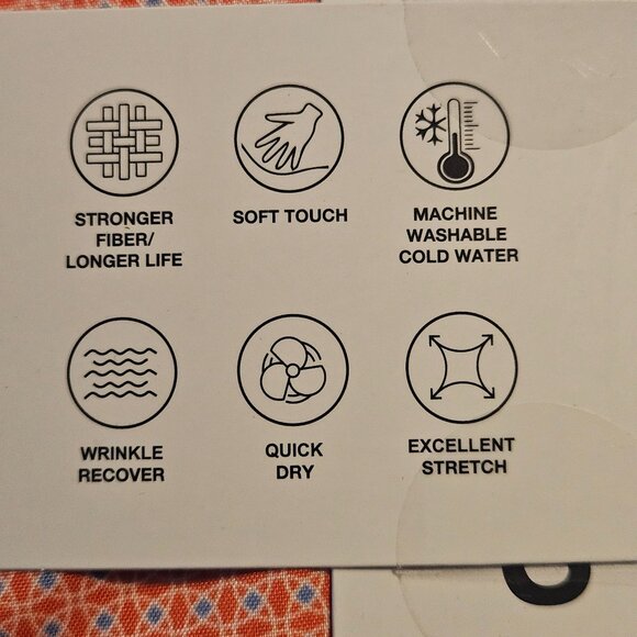 Nick Graham Mens Performance Stretch Sport Shirt Modern Fit S Orange - Picture 8 of 10